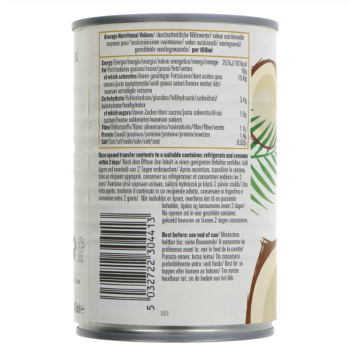Biona Coconut Milk - Organic Classic Multipack (400mlx4)