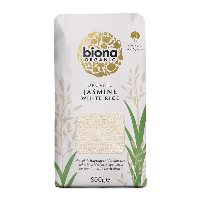 Biona Organic Jasmine White Rice 500g