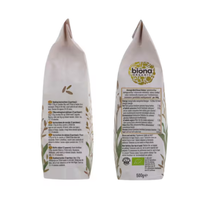Biona Organic Jasmine White Rice 500g