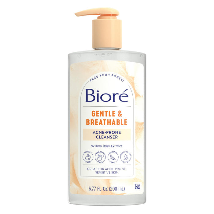 BIORE Gentle & Breathable Acne Face Wash غسول البشرة الحساسة من بيور