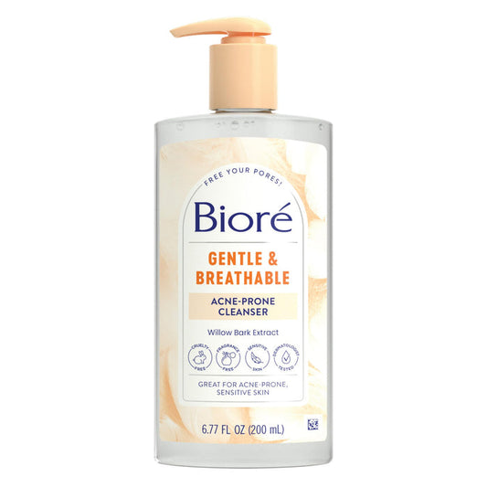 BIORE Gentle & Breathable Acne Face Wash غسول البشرة الحساسة من بيور