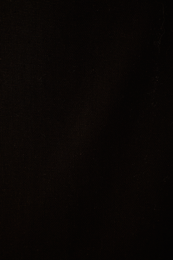 Black Square Neck Back Ties Slits Maxi Dress_7