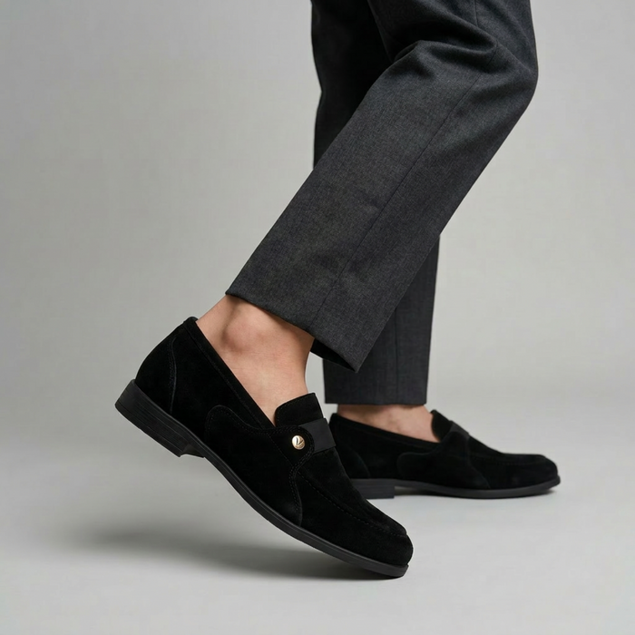 Black Velvet Boys Shoes