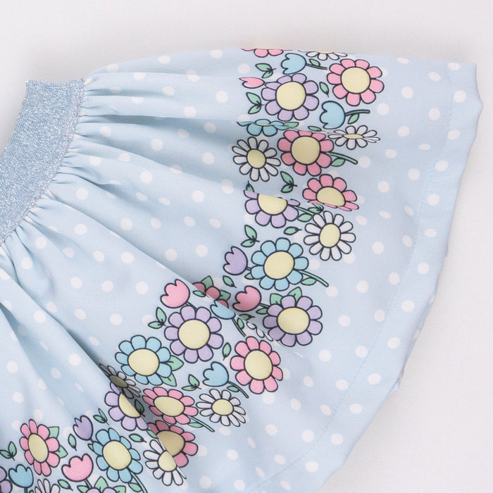 Blue Blossom Girl Skirt Set
