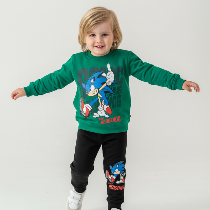 Blue Hedgehog Boys Joggers Set