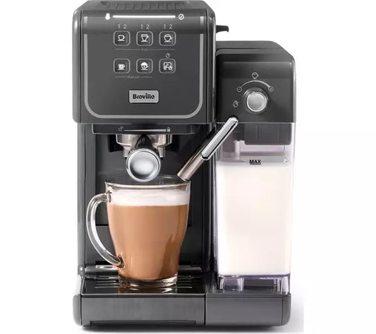 BREVILLE One-Touch CoffeeHouse II VCF146 Coffee Machine - Grey - Shoppers-kart.com