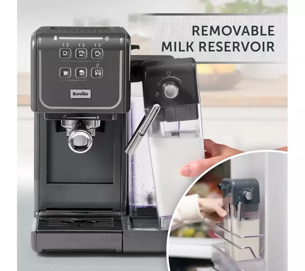 BREVILLE One-Touch CoffeeHouse II VCF146 Coffee Machine - Grey - Shoppers-kart.com