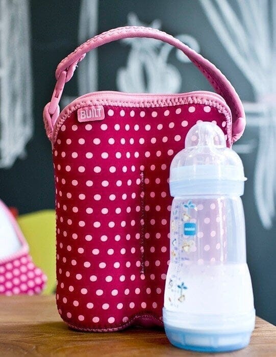 BUILT® Bottle Buddy Two-Bottle Tote Pink Dots Cases Your Oil Tools