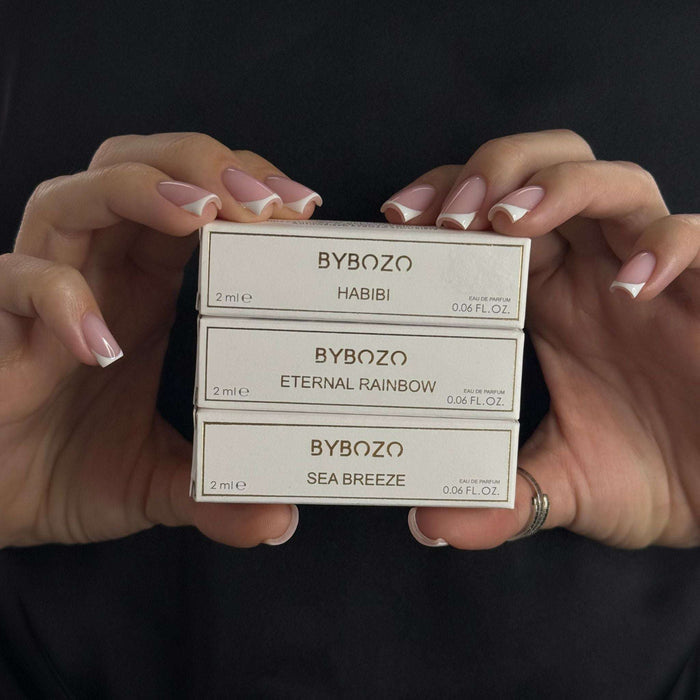 Bybozo gift with purchase 3_2ml (Habibi, Eternal Rainbow, Sea Breeze)