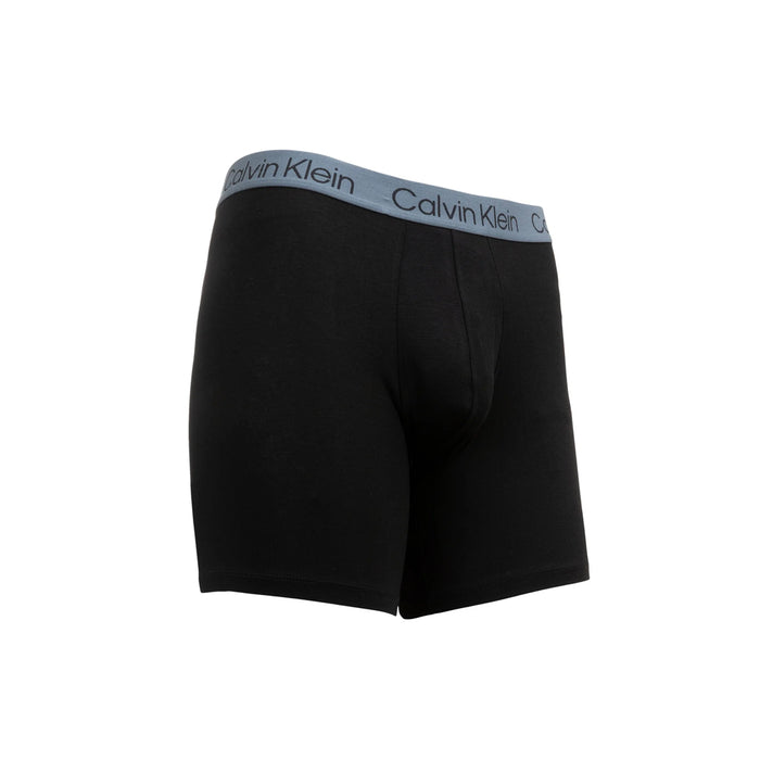 Calvin Klein Men’s Cotton Stretch Boxer Briefs 4 Pack - Comfortable Fit-BLACK