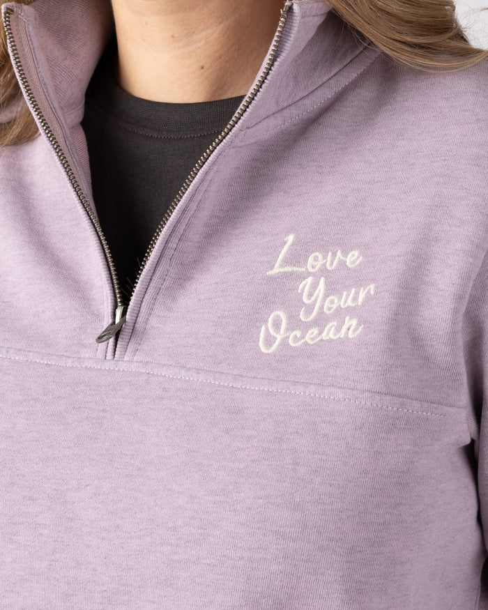 Carissa Womens Sweatshirt in Purple