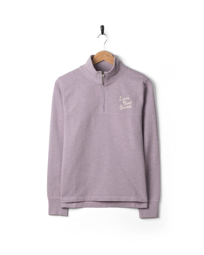 Carissa Womens Sweatshirt in Purple
