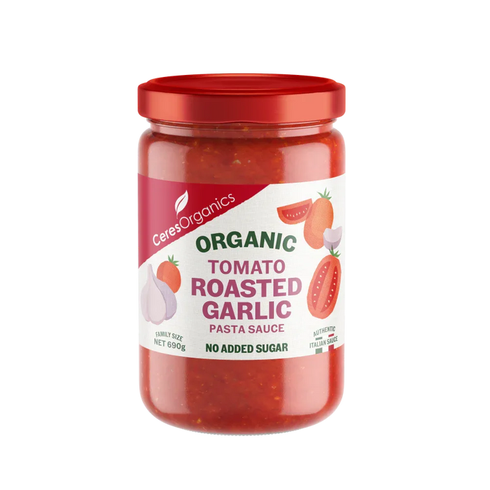 Ceres Organics Tomato Roasted Garlic Pasta Sauce - 690g - L'Organic