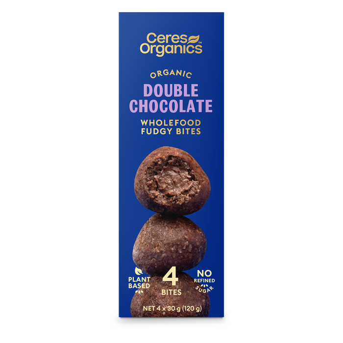 Ceres Organics Wholefood Fudgy Bites Double Chocolate - 120g - L'Organic