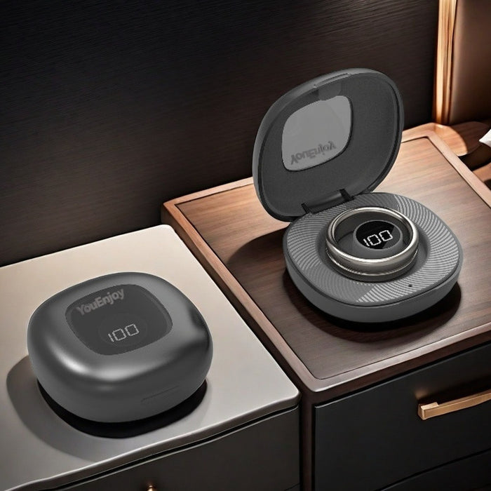 Charging Compartment LED Digital Display Smart Ring