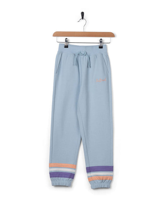 Checker Kids Trouser in Light Blue