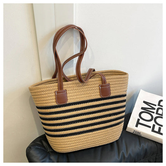CL1344 - Casual Straw Woven Tote Bag