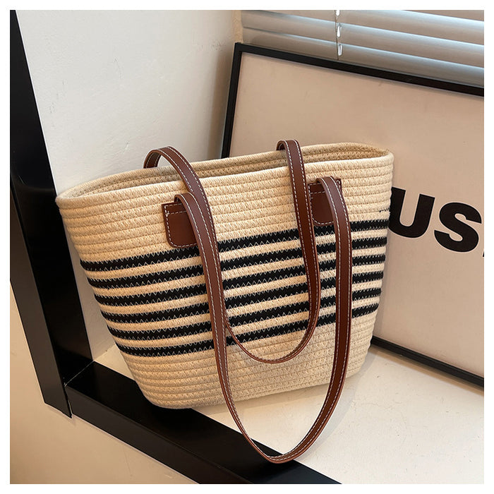 CL1344 - Casual Straw Woven Tote Bag