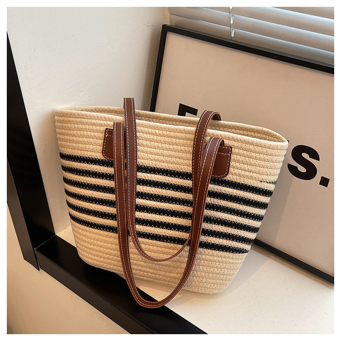 CL1344 - Casual Straw Woven Tote Bag