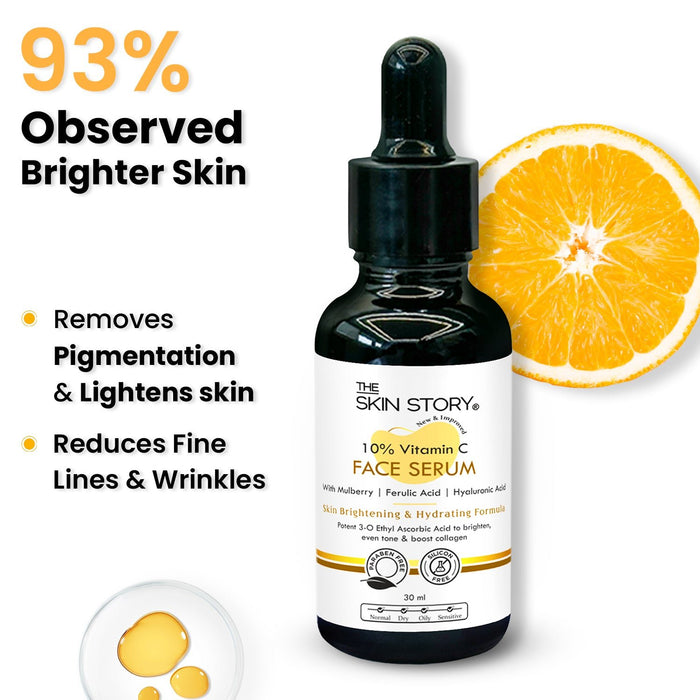Ultimate Brightening | Salicylic Acid Scrub & Vitamin C Serum - The Skin Story - Face Care
