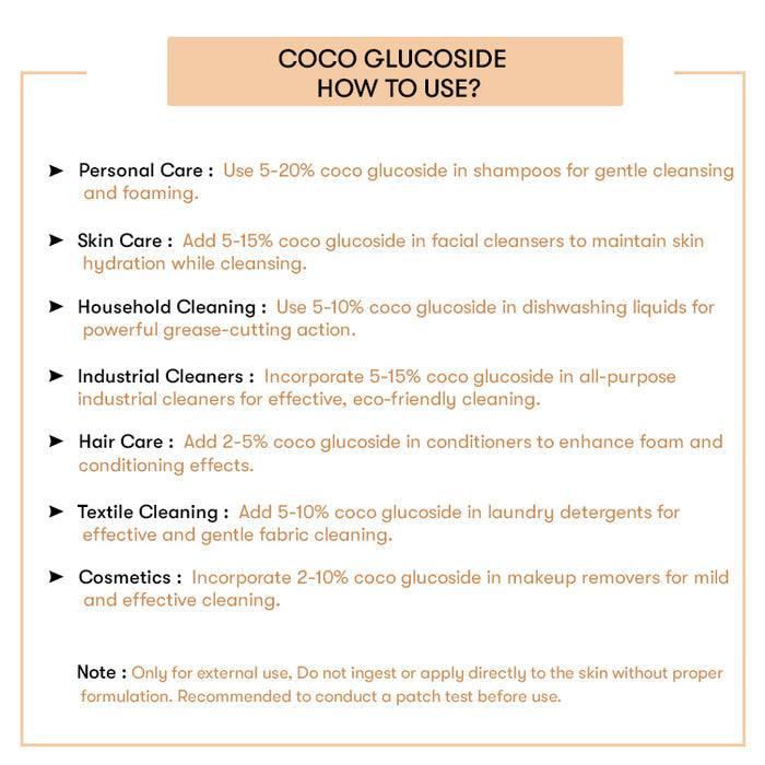 How to Use Coco Glucoside