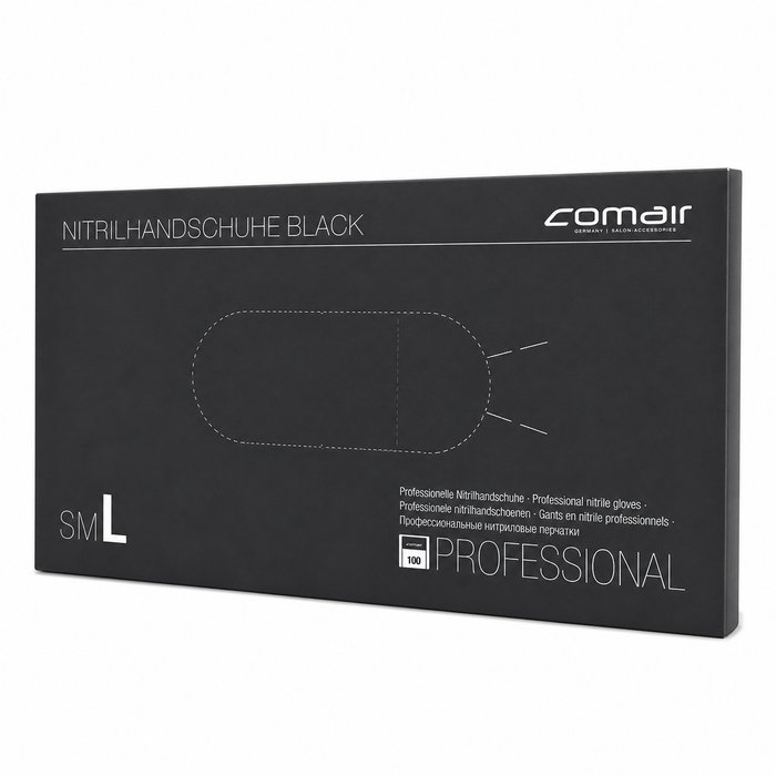 Comair Nitrilhandschuhe sz 100er Box puderfrei Schwarz ( Größe L )
