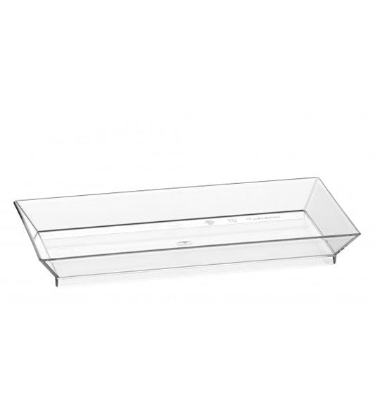Comatec Rectangular Appetizer Plate Clear 5 x 2.25 inch