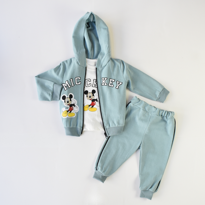 Cozy Cotton Tracksuit Joggers Set for Active Boys