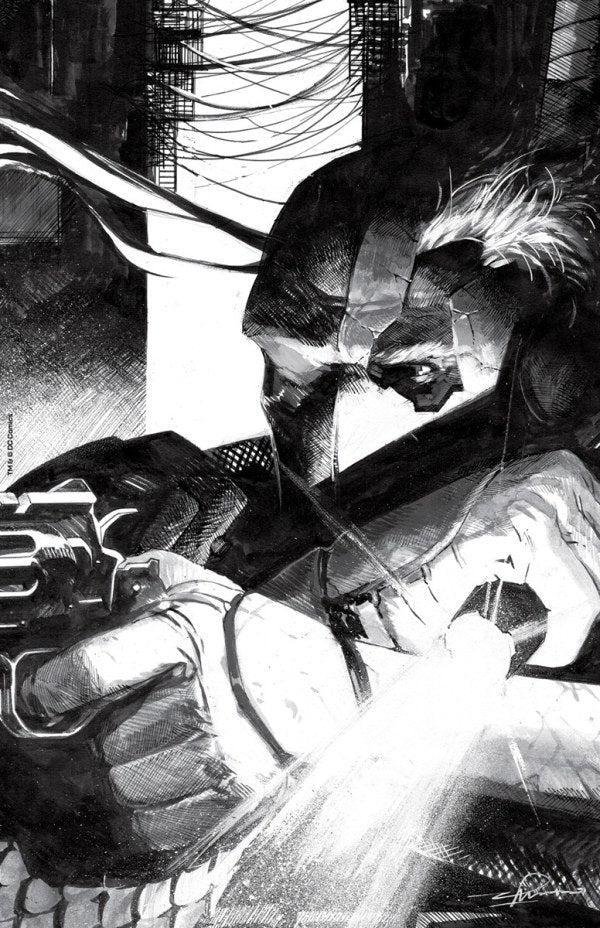 Deathstroke Inc. #1 Cover D Gerardo Zaffino Black & White Team Foil Virgin Variant