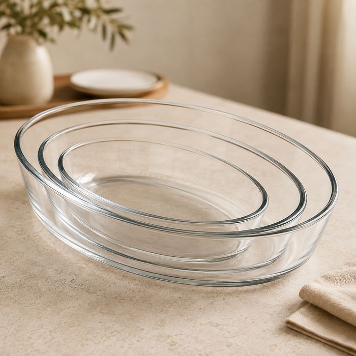 DELISOGA glass baking dish
oval glass baking dish
glass roasting dish
clear glass baking dish
oven to table glass dish
glass casserole dish
oval roasting dish
glass bakeware
glass serving dish
glass baking dish Pakistan
DELISOGA clear oval glass baking and serving dish for roasting chicken, baking casseroles, pasta, vegetables and oven-to-table serving.