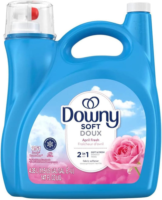 Downy Fabric Softener Liquid  2 in 1 (4.35L, April Fresh Soft Doux) - Shoppers-kart.com