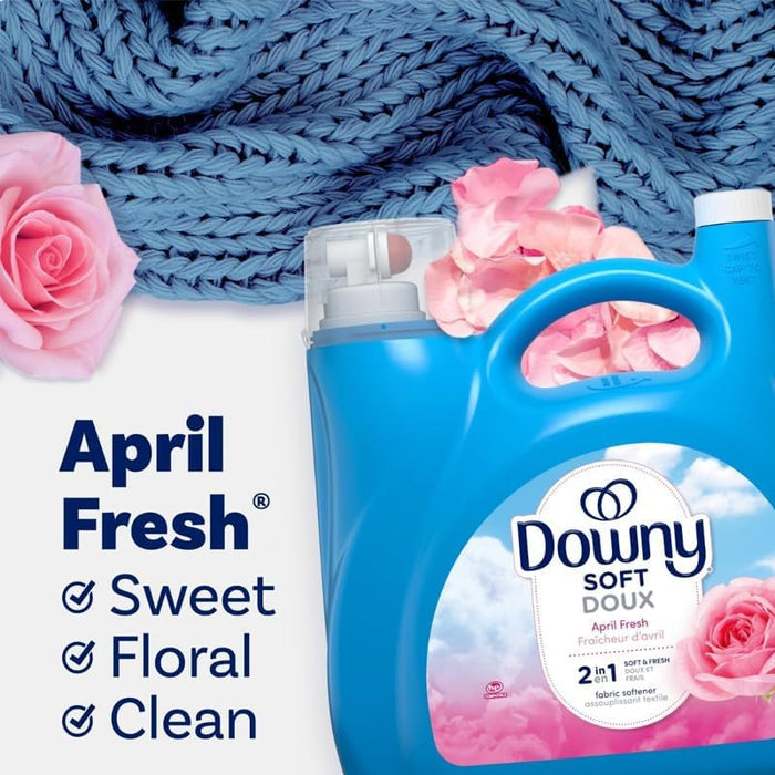 Downy Fabric Softener Liquid  2 in 1 (4.35L, April Fresh Soft Doux) - Shoppers-kart.com
