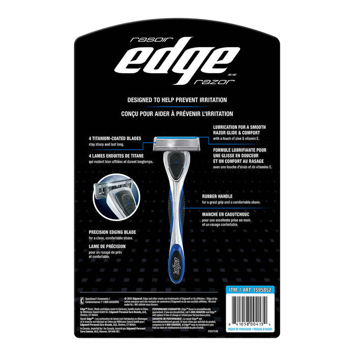 Edge Long lasting Sharpness Razor for men - 21 Cartridges & 1 Handle - Shoppers-kart.com