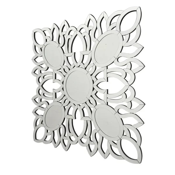 Eduina Asymmetrical Glass Wall Mirror