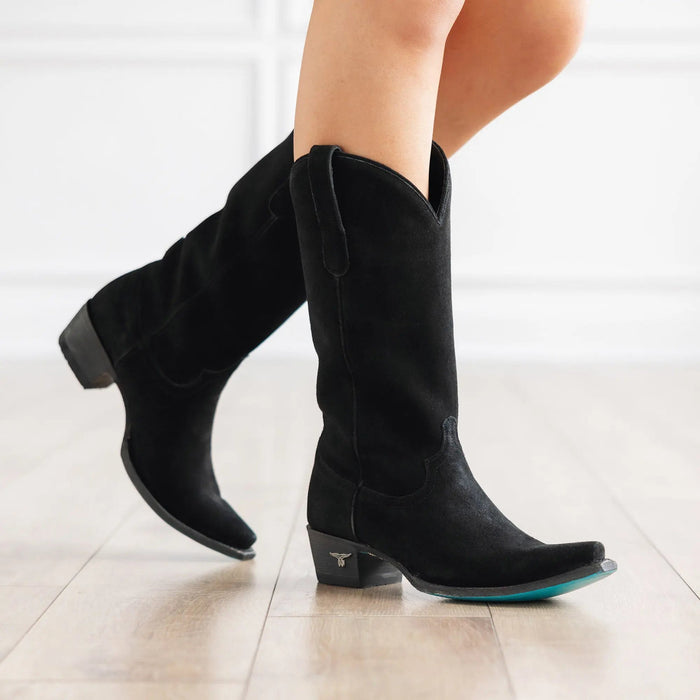 Emma Jane Boot - Soft Black Suede