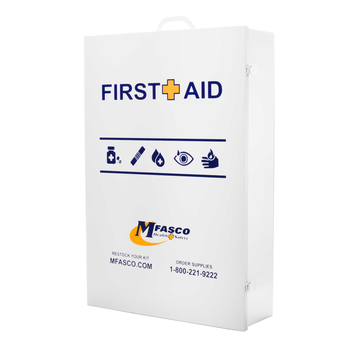 Empty Large First Aid Cabinet 5 Shelf W/Logo