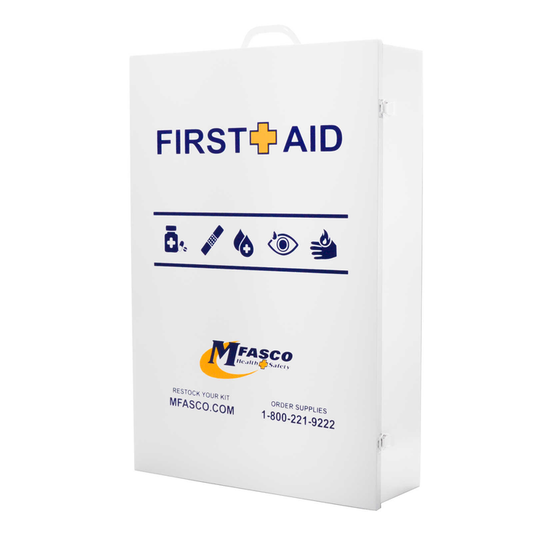 Empty Large First Aid Cabinet 5 Shelf W/Logo
