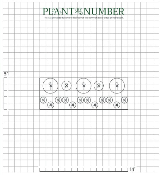 Landscapers layout for a lush fence-line garden