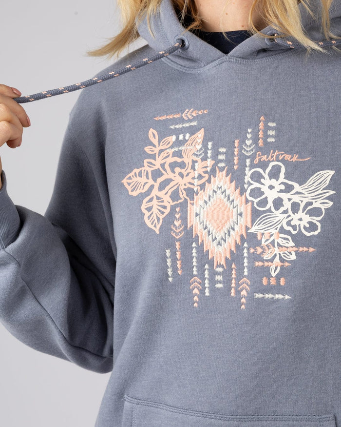 Flow Womens Pop Hoodie in Blue