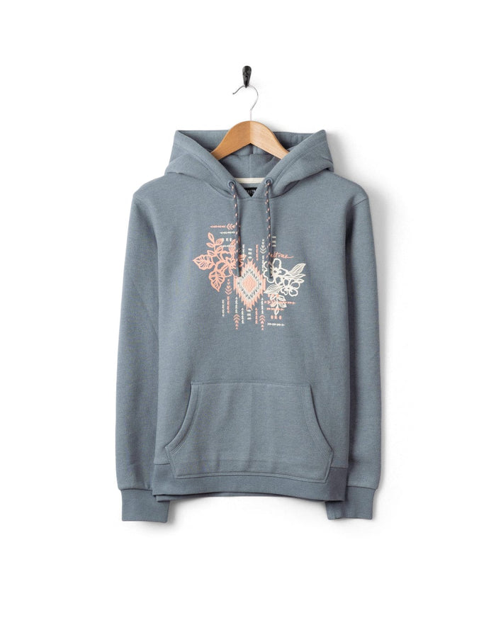 Flow Womens Pop Hoodie in Blue