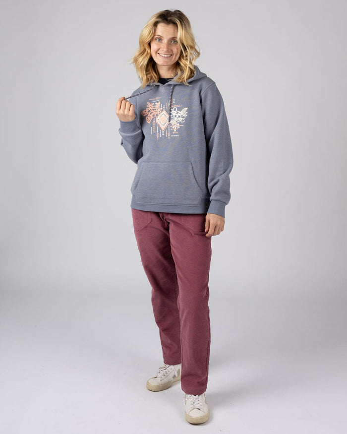 Flow Womens Pop Hoodie in Blue