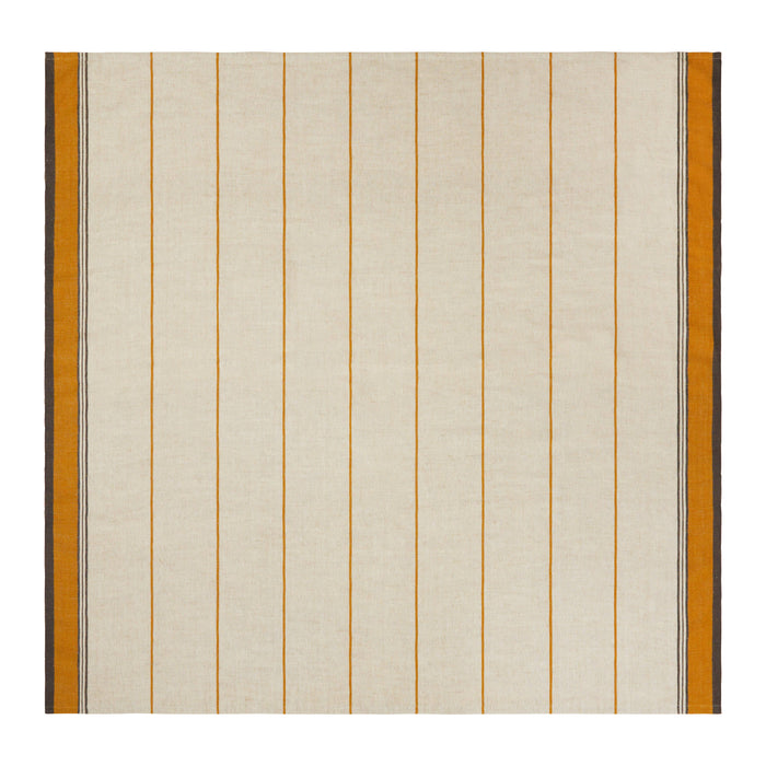 French Tablecloth Eze Ivory & Mustard: 60 x 90