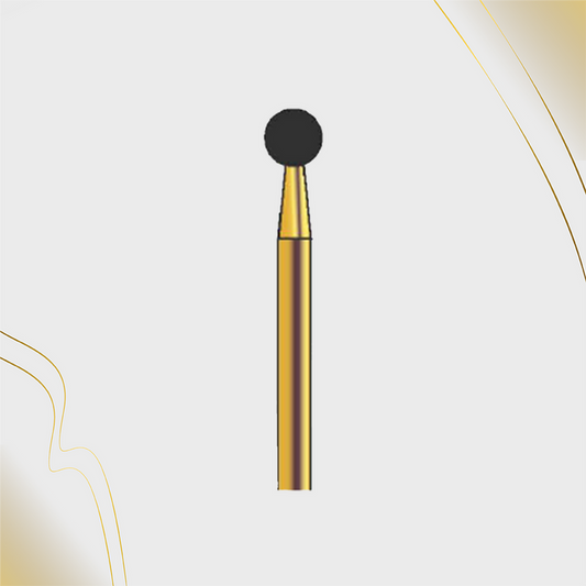G/001-033 (801) 10-Pk , Multi use Gold Diamond Burs Round (Ball) Shaped