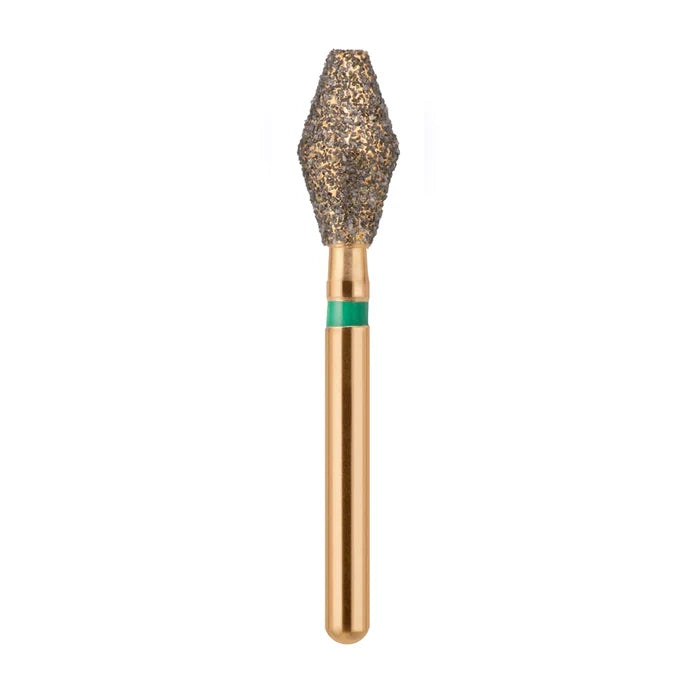 G/039-037 (811) 10-Pk , Multi use Gold Diamond Burs Barrel Shaped