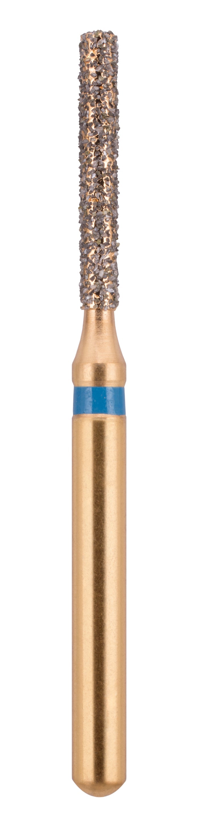 G/111-012 (837) 10-Pk , Multi use Gold Diamond Bur Flat End Cylinder Shaped
