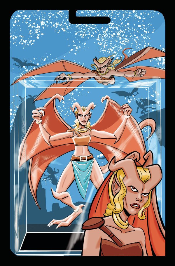 Gargoyles: Dark Ages #2 Cover J 1:20 Brent Schoonover Action Figure Art Virgin Variant