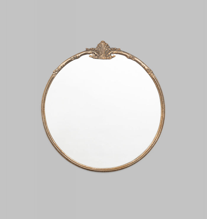 Germaine Round Antique Brass , Print Decor