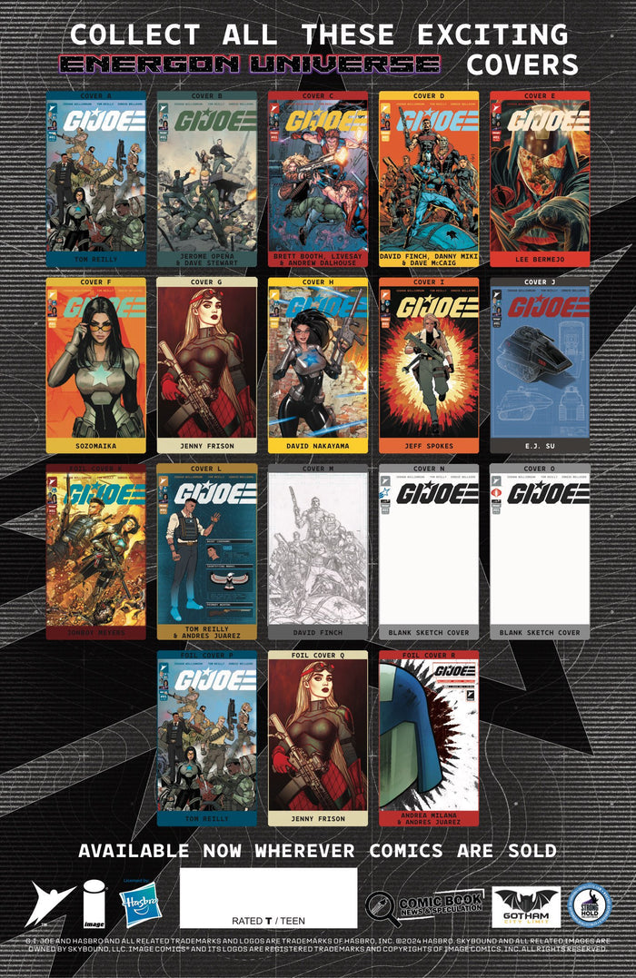 GI JOE #1 GCL TYLER KIRKHAM FOIL VIRGIN EXCLUSIVE *ONLY 1000 COPIES* RELEASES 11/20/2024 DELAYED 1 WEEK BY DISTRIBUTOR
