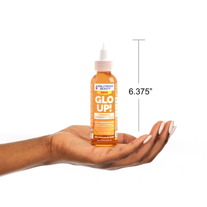 Glo Up! Turmeric, Vitamin C + Aloe Daily Skin & Scalp Oil - 4 fl oz