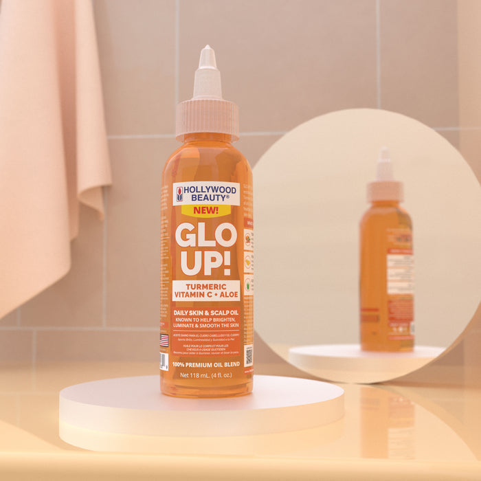 Glo Up! Turmeric, Vitamin C + Aloe Daily Skin & Scalp Oil - 4 fl oz